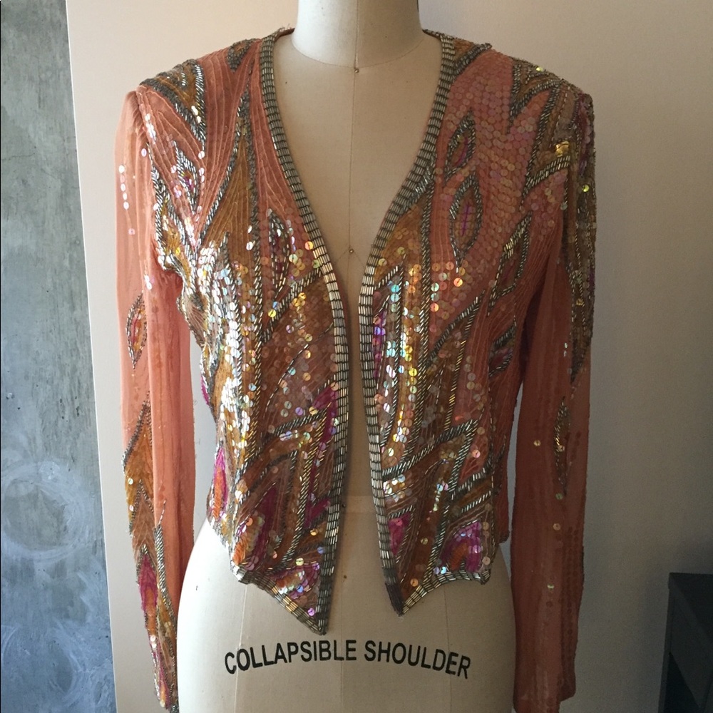 VINTAGE, DESIGNER NB/AH, SEQUIN JACKET
